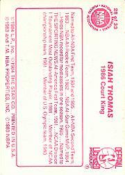Sports Card Back