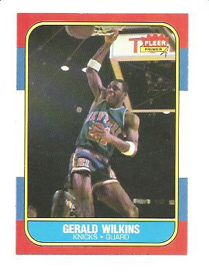 1986-87 Fleer #122 Gerald Wilkins RC