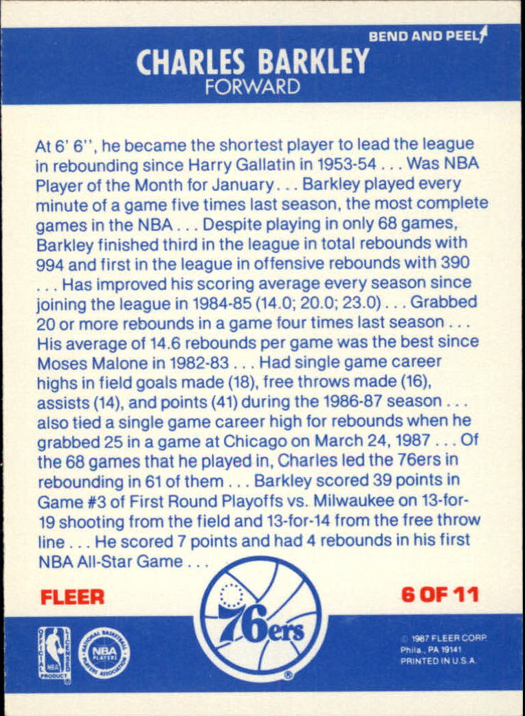 B6804- 1987-88 Fleer Bk Card #s 1-132 +Inserts -You Pick- 15+ FREE US SHIP - Picture 41 of 51