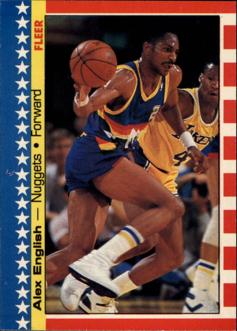 1987-88 Fleer Stickers #11 Alex English