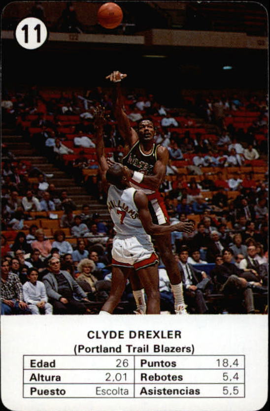 1988 Fournier NBA Estrellas #11 Clyde Drexler