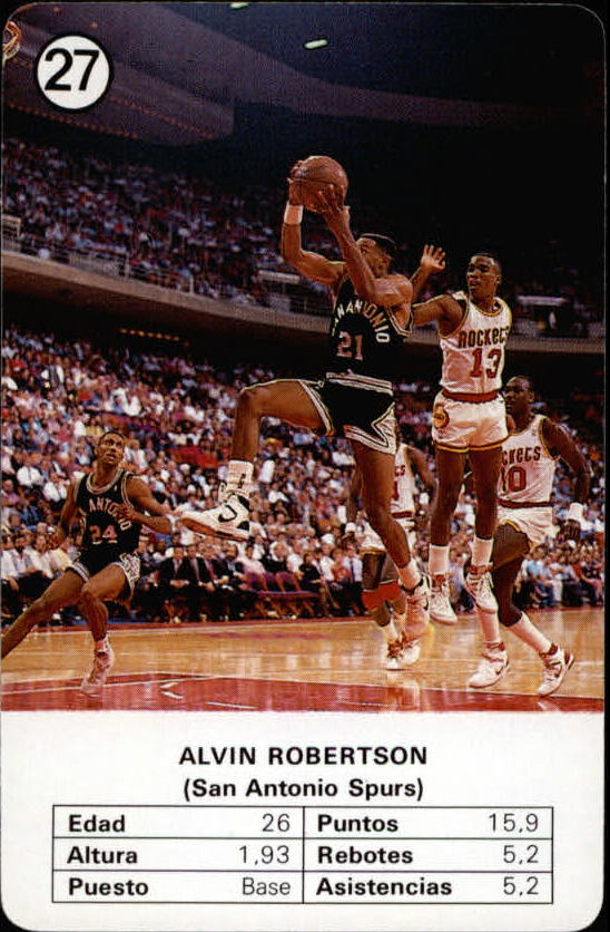 1988 Fournier NBA Estrellas #27 Alvin Robertson