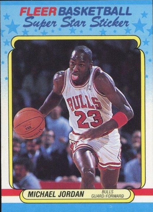 1988-89 Fleer Stickers #7 Michael Jordan