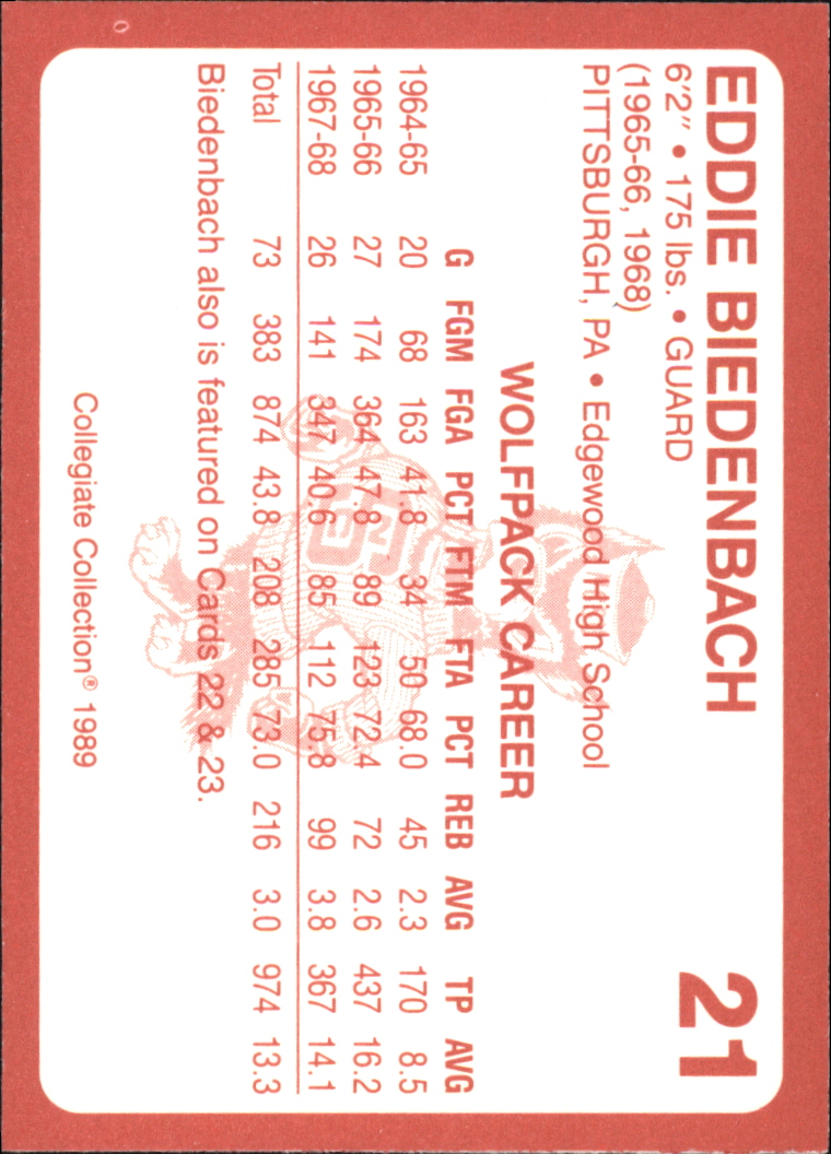 B0494- 1989 North Carolina State Collegiate Cards -You Pick- 15+ FREE US SHIP - Picture 43 of 353