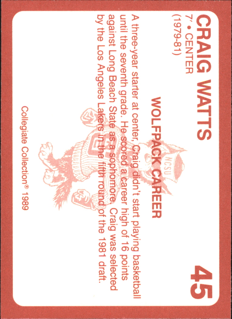 B0494- 1989 North Carolina State Collegiate Cards -You Pick- 15+ FREE US SHIP - Picture 91 of 353