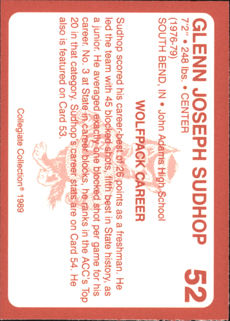 B0494- 1989 North Carolina State Collegiate Cards -You Pick- 15+ FREE US SHIP - Picture 105 of 353