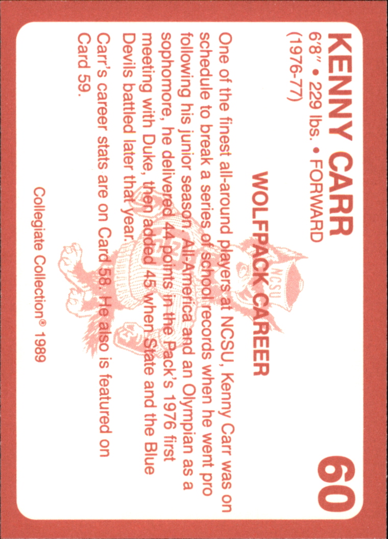B0494- 1989 North Carolina State Collegiate Cards -You Pick- 15+ FREE US SHIP - Picture 121 of 353