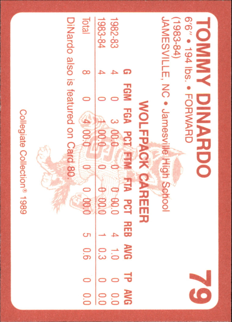 B0494- 1989 North Carolina State Collegiate Cards -You Pick- 15+ FREE US SHIP - Picture 151 of 353