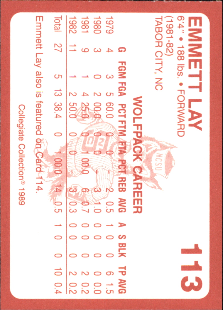 B0494- 1989 North Carolina State Collegiate Cards -You Pick- 15+ FREE US SHIP - Picture 203 of 353