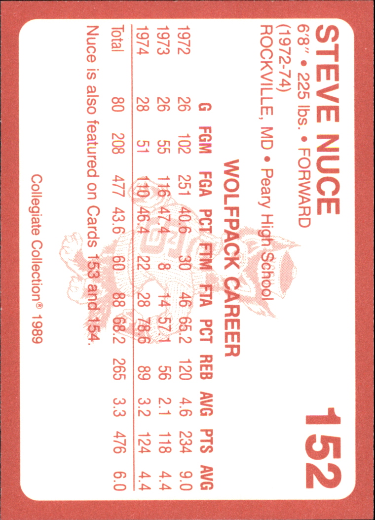 B0494- 1989 North Carolina State Collegiate Cards -You Pick- 15+ FREE US SHIP - Picture 275 of 353