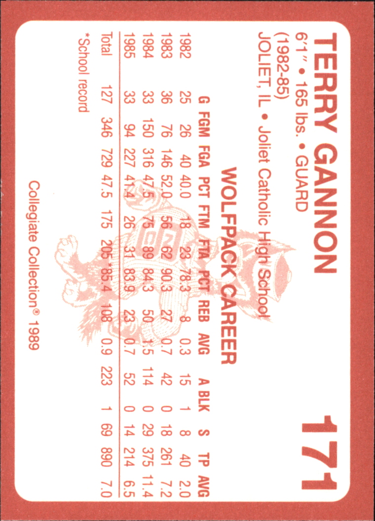 B0494- 1989 North Carolina State Collegiate Cards -You Pick- 15+ FREE US SHIP - Picture 307 of 353