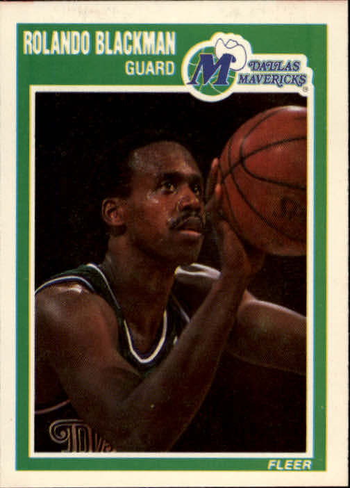 1989-90 Fleer #32 Rolando Blackman UER/(Career blocks and points/listed as 1961 and 2127,/should be 196 and 12,127)