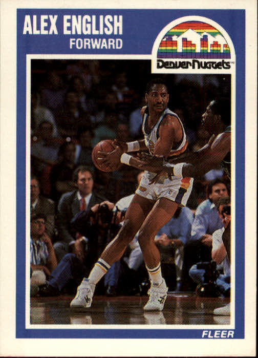 Alex English Signed Denver Nuggets 1981-82 Topps Basketball
