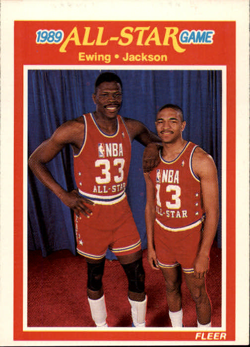 1989-90 Fleer #167 Patrick Ewing AS/Mark Jackson AS