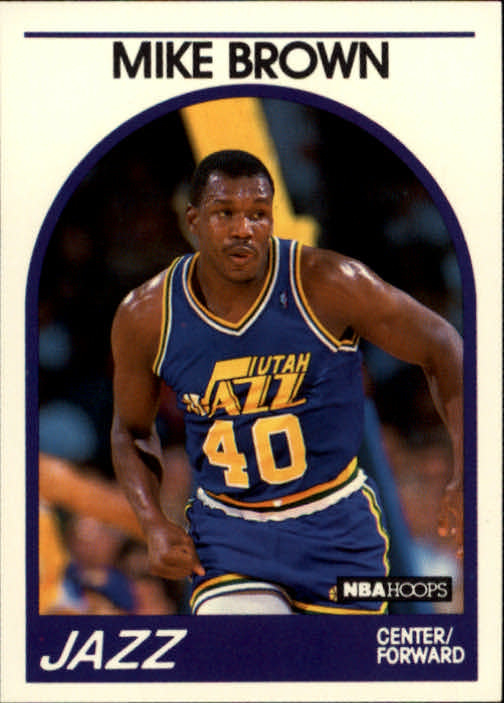 1989-90 Hoops #336 Mike Brown RC
