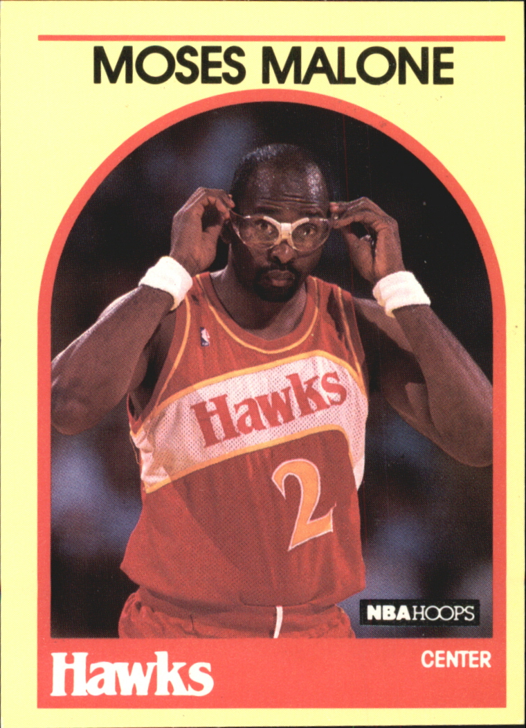 1990 Hoops 100 Superstars #4 Moses Malone
