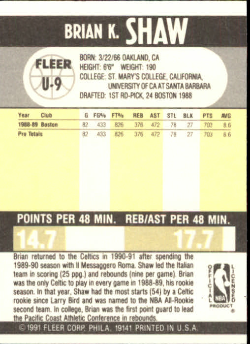 B0203- 1990-91 Fleer Basketball Update Cards 1-100 -You Pick- 15+ FREE US SHIP - Picture 19 of 201