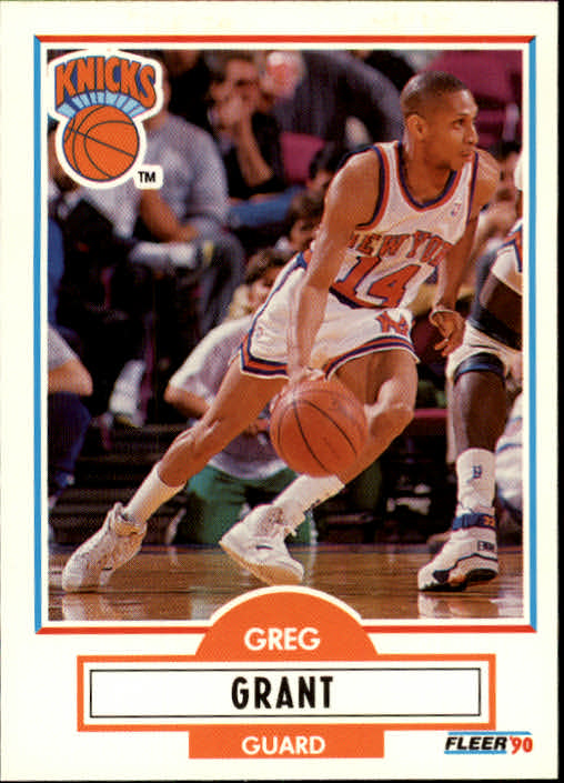 1990-91 Fleer Update #U63 Greg Grant RC