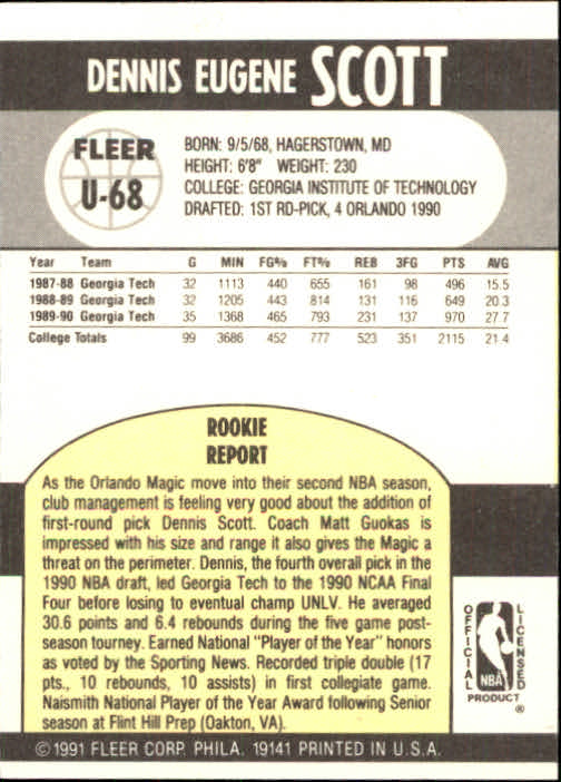 B0203- 1990-91 Fleer Basketball Update Cards 1-100 -You Pick- 15+ FREE US SHIP - Picture 137 of 201