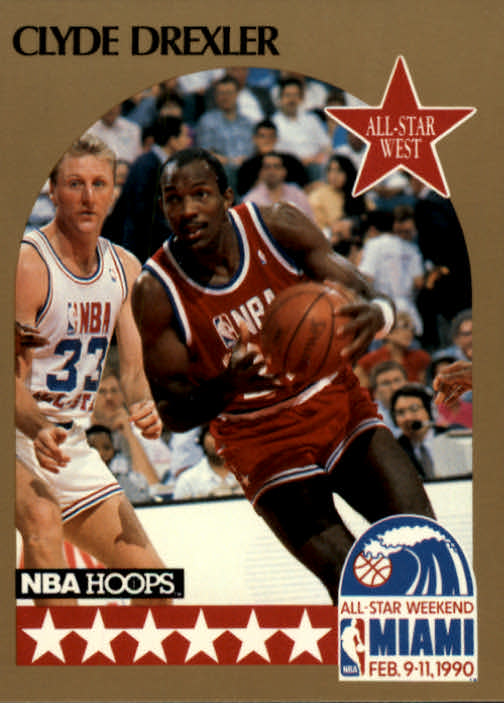 1990-91 Hoops #16 Clyde Drexler AS SP