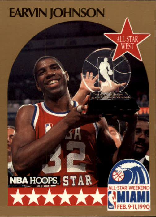 1990-91 Hoops #18 Magic Johnson AS SP