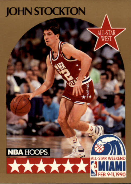 1990-91 Hoops #25 John Stockton AS SP