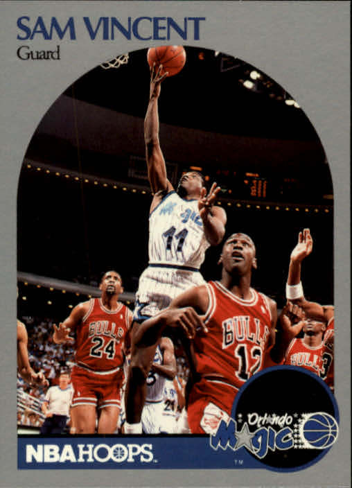 1990-91 Hoops #223A Sam Vincent/(Shows Michael Jordan)