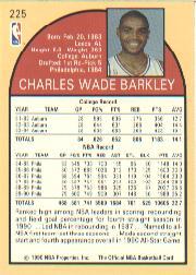 1990-91 Hoops #225 Charles Barkley back image