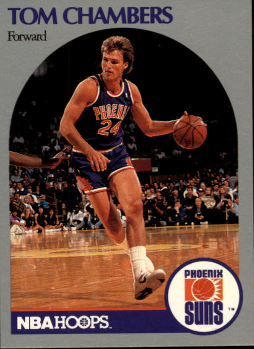 1990-91 Hoops #234A Tom Chambers/(First series; Forward on front)