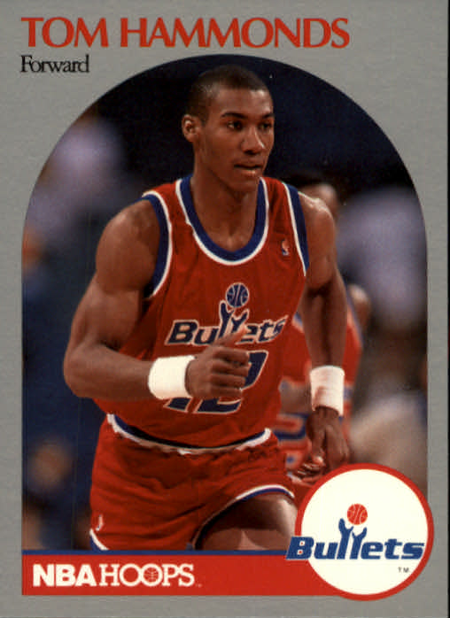 1990-91 Hoops #298A Tom Hammonds RC/(No rookie logo on front)