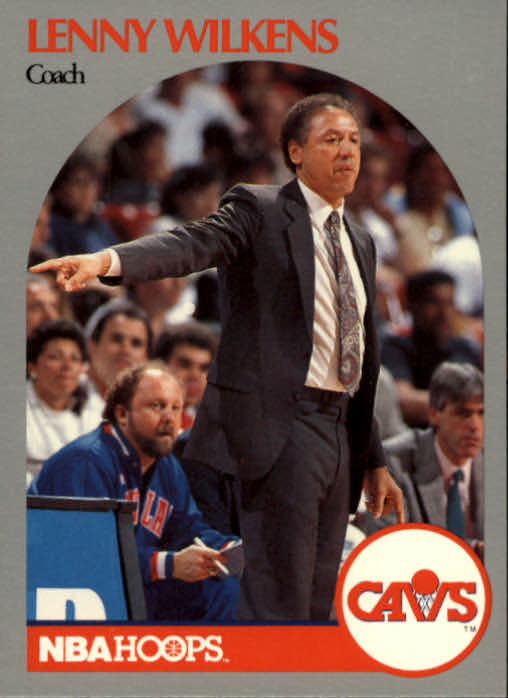1990-91 Hoops #309 Lenny Wilkens CO