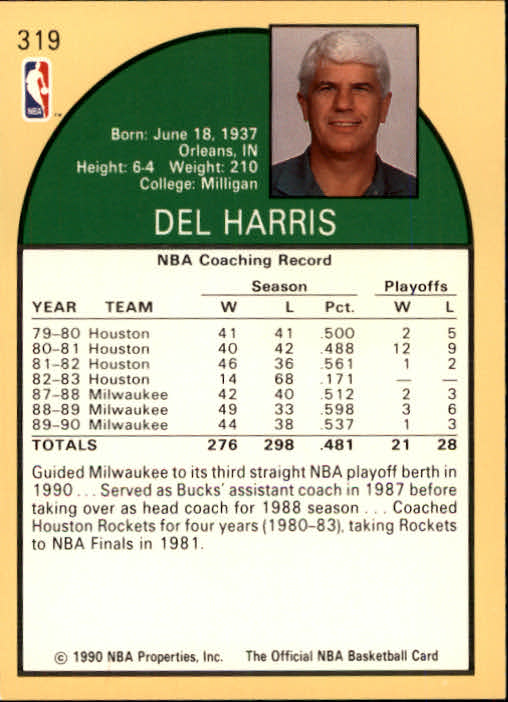 Sports Card Back