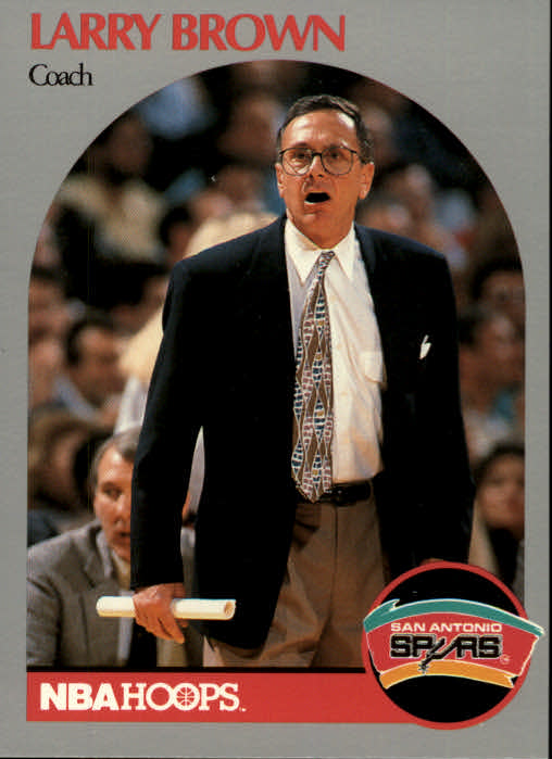 1990-91 Hoops #328 Larry Brown CO