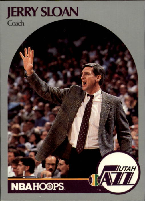 1990-91 Hoops #330 Jerry Sloan CO