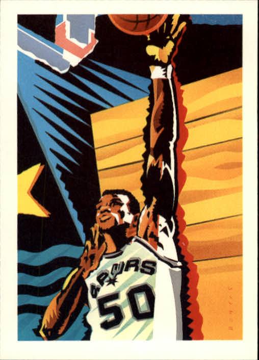 1990-91 Hoops #378 David Robinson TC/(Basketball fully visible)