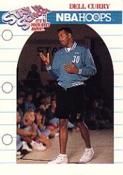 1990-91 Hoops #387 Dell Curry/(Stay in School)