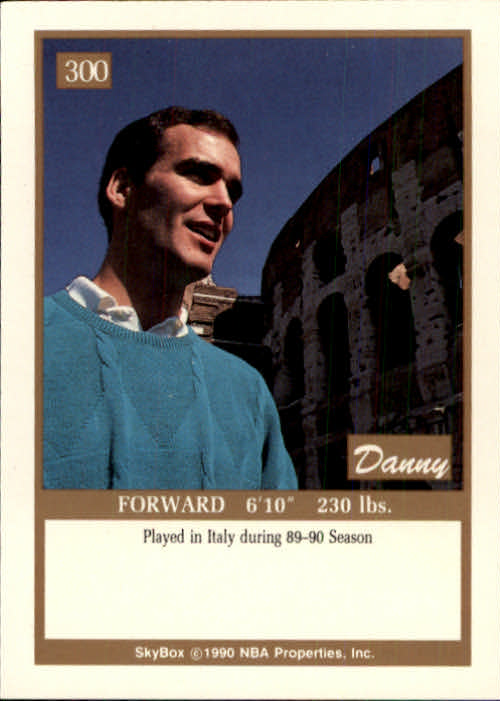 1990-91 SkyBox #300 Danny Ferry SP RC back image