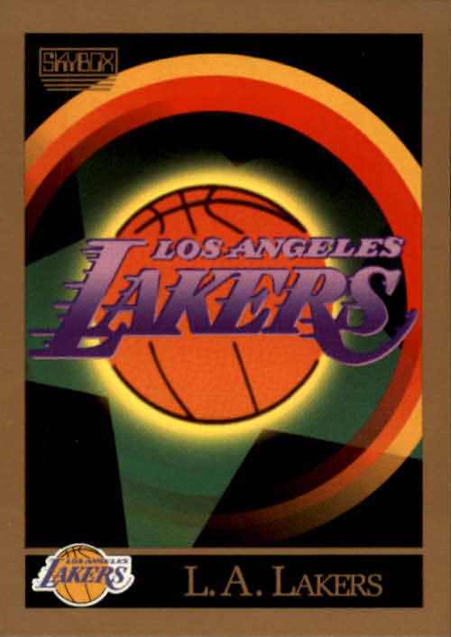1990-91 SkyBox #340 Los Angeles Lakers TC