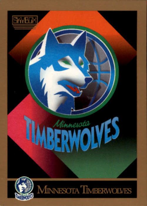 1990-91 SkyBox #343 Minnesota Timberwolves TC
