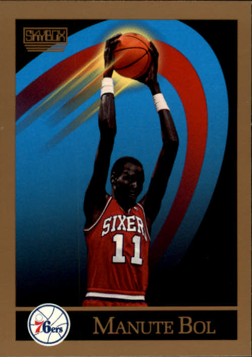 MANUTE BOL  Philadelphia 76ers 1990 Throwback NBA Basketball Jersey