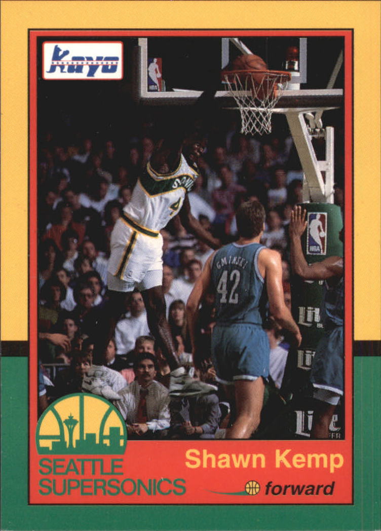 1990-91 Supersonics Kayo #1 Shawn Kemp - NM-MT