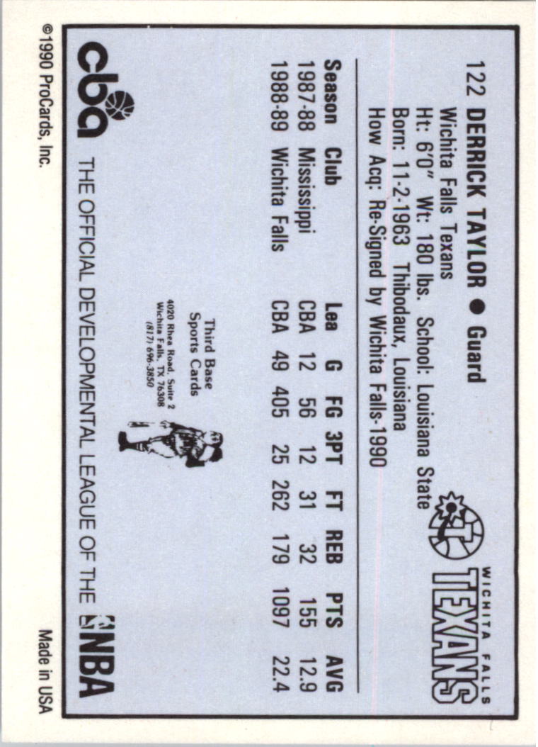 B6615- 1990-91 ProCards CBA Basketball Cards 1-203 -You Pick- 15+ FREE US SHIP - Picture 7 of 53