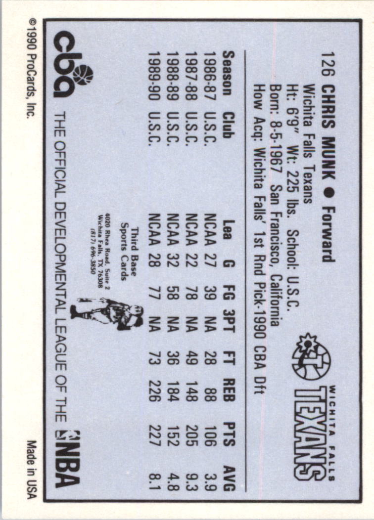 B6615- 1990-91 ProCards CBA Basketball Cards 1-203 -You Pick- 15+ FREE US SHIP - Picture 11 of 53