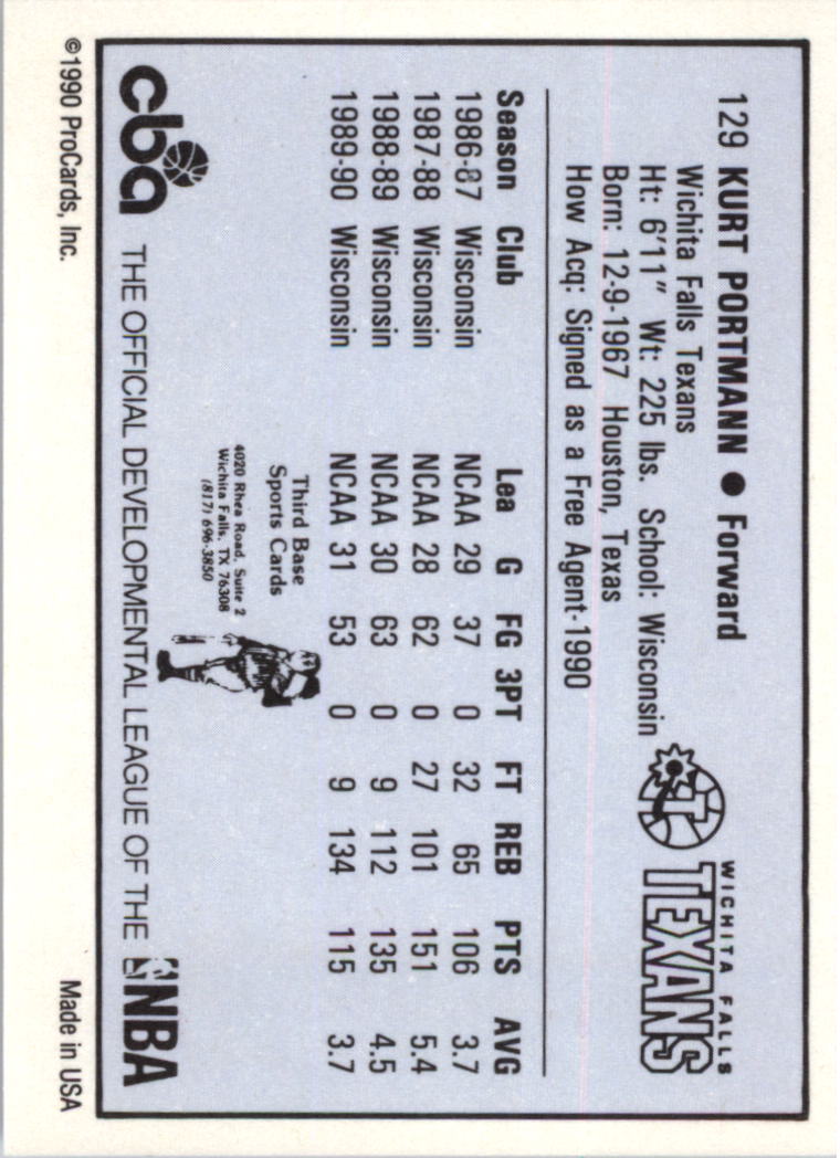 B6615- 1990-91 ProCards CBA Basketball Cards 1-203 -You Pick- 15+ FREE US SHIP - Picture 17 of 53