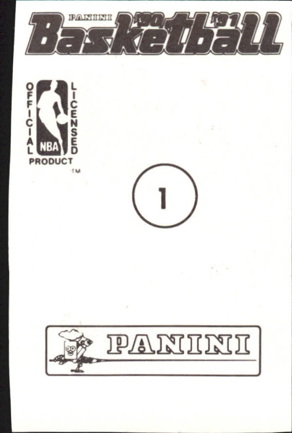 1990-91 Panini Stickers #1 Magic Johnson back image