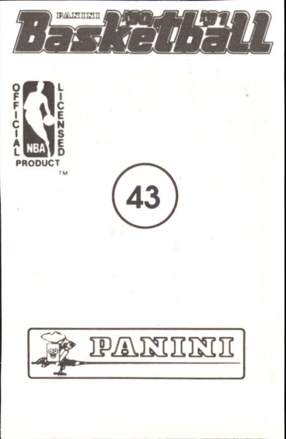 1990-91 Panini Stickers #43 David Robinson back image