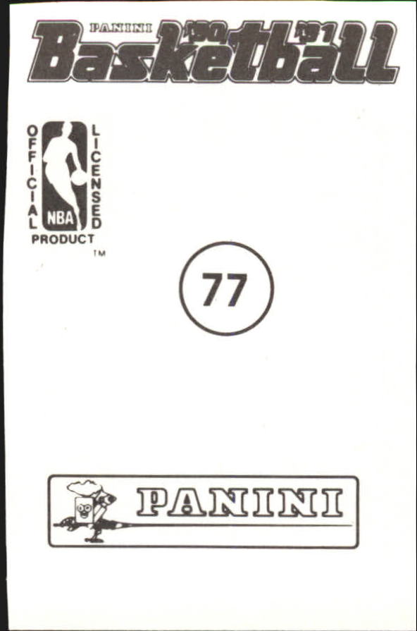 1990-91 Panini Stickers #77 Randy Breuer back image