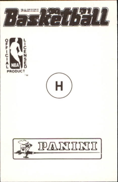 1990-91 Panini Stickers #H Larry Bird AS back image