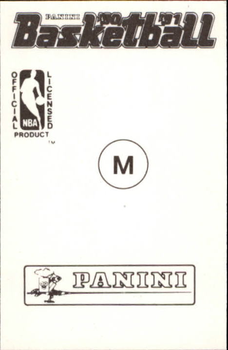 1990-91 Panini Stickers #M Hakeem Olajuwon back image