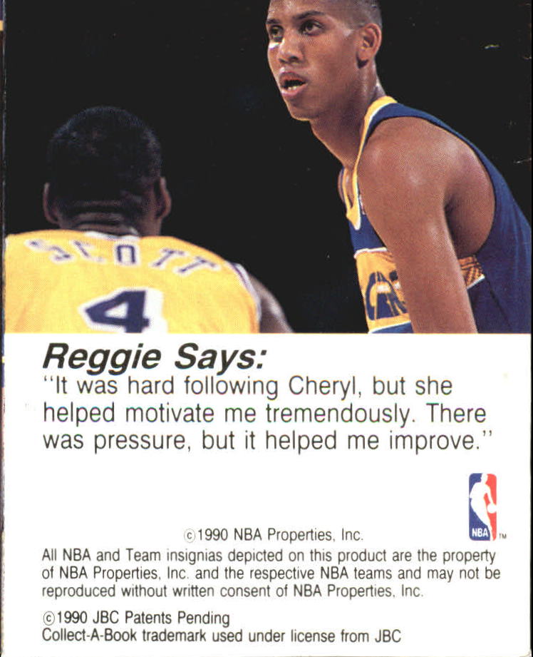 1990-91 Hoops CollectABooks #7 Reggie Miller back image